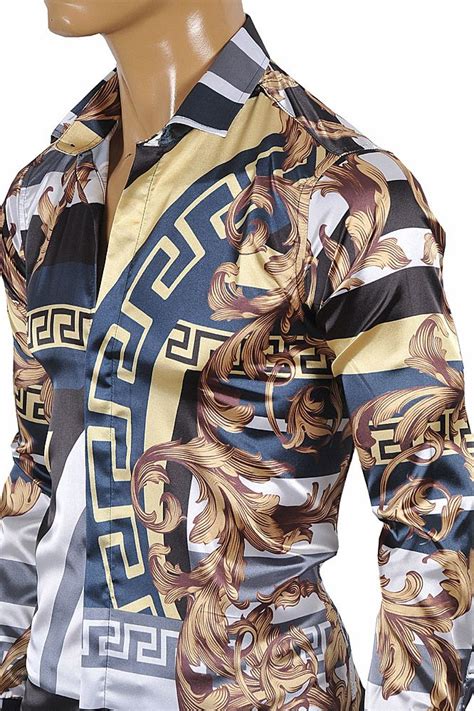 versace heren maat l|Versace men's shirts.